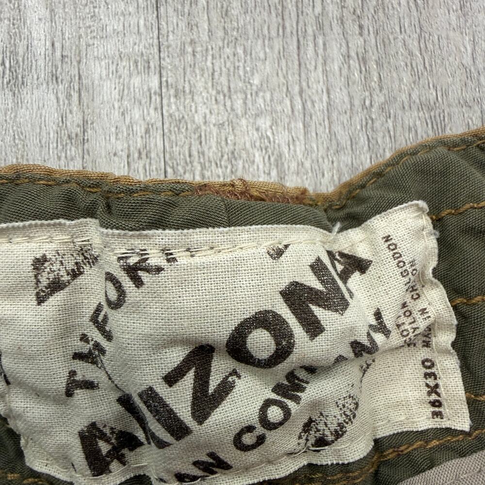 Vintage Arizona Jean Co. Cargo Pants Men's 36x30 Tan y2k Skater Fatigue Baggy - Picture 4 of 10